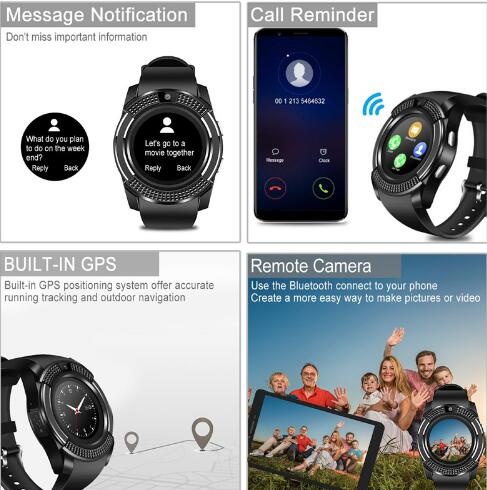 v8 smart watch waterproof