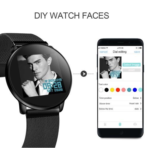 smartwatch with multiple faces