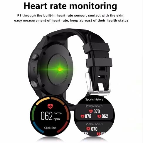 sport smart watch with dual camera bluetooth sim card compass smartwatch for ios & android